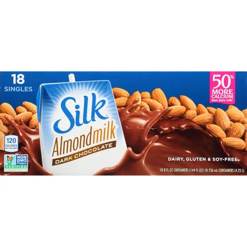 Miniatura 9 de Silk Leche de almendras original orgánica, 8 onzas líquidas (paquete de 18)