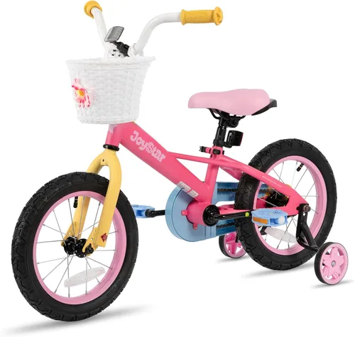 Miniatura 5 de JOYSTAR 12 14 16 18 Inch Kids Bike for 2-9 Years Girls, Toddler Girls Bike with Training Wheels, Rainbow Bikes, Children Bicycle, Macaroon