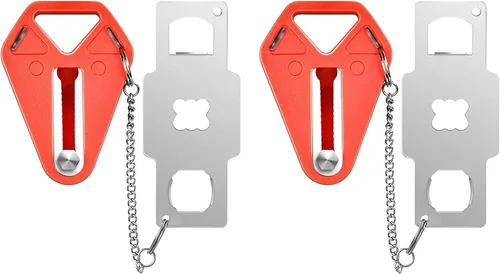 Miniatura 10 de Cerradura de puerta portátil Cerraduras de puerta de viaje para habitaciones de hotel, cerraduras de apartamento, cerradura de seguridad