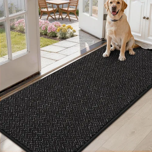 Miniatura 29 de COSY HOMEER Alfombra de pasillo de 2 pies 7 x 10 pies, antideslizante, lavable, absorbente, resistente a las manchas, alfombra para pasillo, entrada