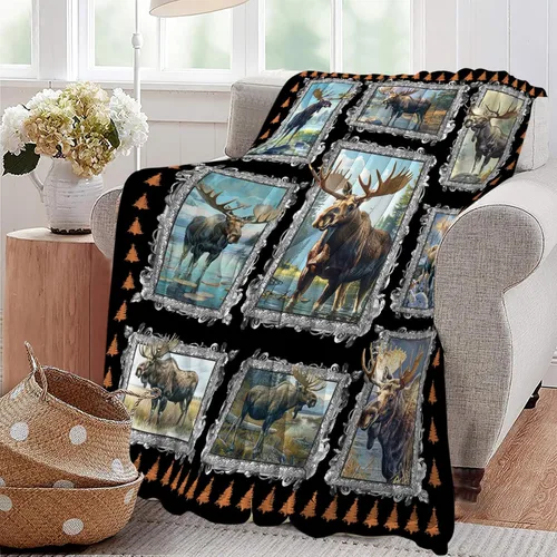 Miniatura 112 de Manta de Polilla Suave y Esponjosa de Vellón Gótico Mariposa Luna Mantas Decorativas Acogedoras y Cálidas de Franela de Felpa Regalos para Niños
