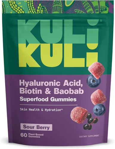 Miniatura 13 de Kuli Kuli Super Energy Gummies - Suplementos energéticos con moringa, estimulante de energía natural sin cafeína, 60 gomitas de moringa sin OGM, sin