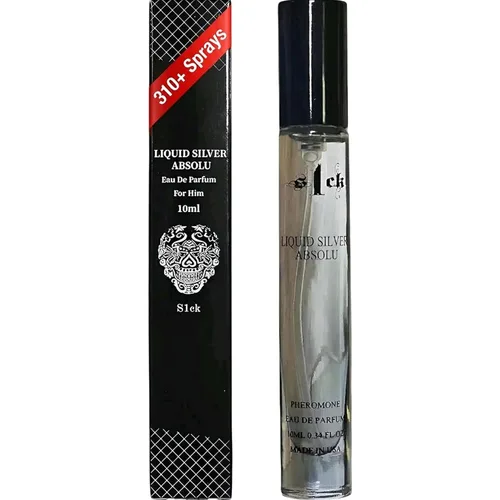 S1CK Absolu - Colonia de plata líquida con infusión de feromonas envejecidas para hombres, feromonas crudas, colonia para hombres, atracción