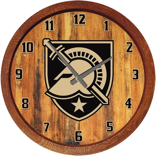 Miniatura 83 de The Fan-Brand NCAA Oklahoma Sooners: Reloj de pared con parte superior de barril de imitación para decoración de bar, decoración de fiesta