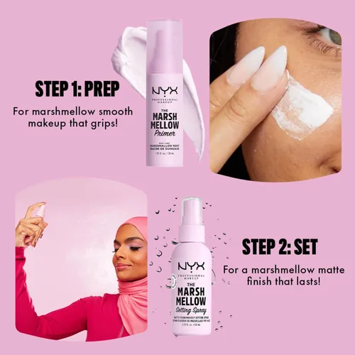 Miniatura 5 de NYX PROFESSIONAL MAKEUP Marshmellow - Imprimación suavizante, imprimación facial vegana, beneficios para la piel 10 en 1