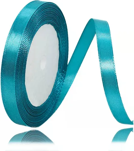 Miniatura 98 de Cinta azul de 1-1/2 pulgadas x 25 yardas, cinta de seda de satén azul real para envolver regalos, fabricación de lazos para el cabello, ramos
