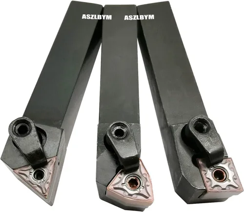 Miniatura 3 de Juego de 3 piezas de soporte de herramientas de torneado de carburo indexable de círculo exterior para torno de metal de 5/8" MTJNR1616H16 +