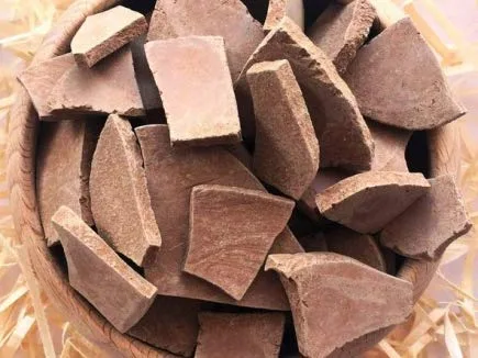 Miniatura 2 de Trozos de arcilla comestible RED (grumos) naturales para comer (alimentos), 4 oz (110 g)