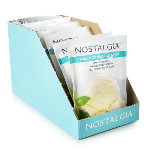 Miniatura 5 de Nostalgia Mezcla de helado premium, 8 paquetes (8 onzas), hace 16 cuartos de galón en total
