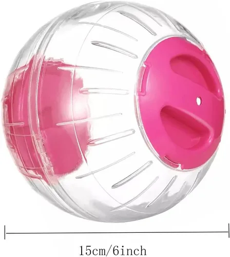Miniatura 2 de Bola de ejercicio para hámster, rueda silenciosa para hámster, bola transparente para animales pequeños, para rata Dwar, alivia el aburrimiento
