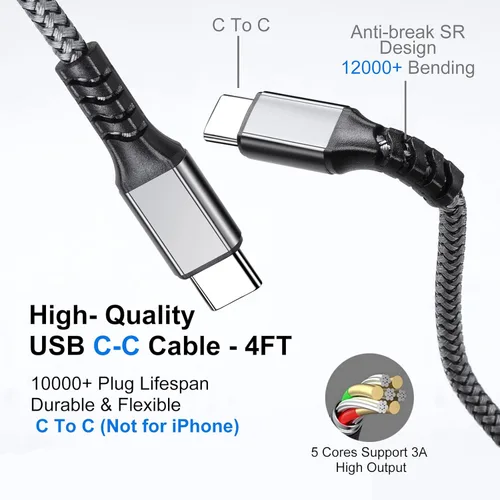 Miniatura 6 de Paquete de 2 cargadores de coche PD rápidos para iPhone 17/16/15, [USB C PD/PPS y USB A QC3.0] Adaptador de encendedor de cigarrillos de coche súper
