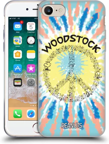 Miniatura 174 de Head Case Designs Funda de gel Woodstock 50th con licencia oficial de Peanuts Snoopy Guitar 1969 [protección de grado militar] compatible con Apple
