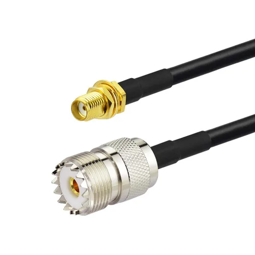Miniatura 3 de Bingfu Adaptador de antena de radio Jamón SMA hembra a UHF SO239 hembra RG58 Cable de puente coaxial de 11.8 in 12 pulgadas para radioaficionado