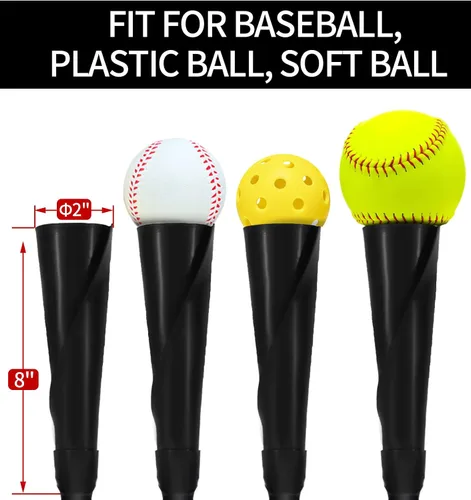 Miniatura 4 de FDLS Baseball Batting tee for Adults and Youth Teens, Portable Tripod Stand Base Tee Easy Adjustable Height 27 to 46 inches for Hitting Training