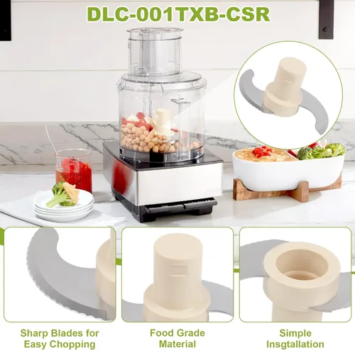 Miniatura 5 de Cuchilla para procesador de alimentos Cuisinart de 14 tazas de repuesto para el modelo DLC-2014, DFP-14BCNY, DFP-14BCN, DFP-14BWN - SOLO