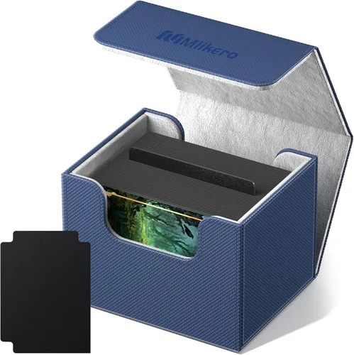Miniatura 18 de Mlikero Paquete de 4 Cajas para Mazos de Cartas, Caja para Mazo Commander Contiene más de 400 Cartas con Funda Individual con 4 Separadores, Caja