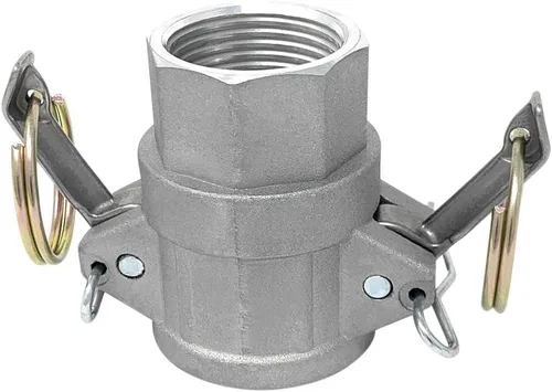 Miniatura 3 de Gloxco Tipo D de aluminio leva y ranura de manguera de conexión, 1" Camlock hembra x 1" NPT hembra (CAM-10-D-AL)