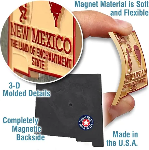 Miniatura 3 de Imán con diseño de mapa de estado, New Mexico