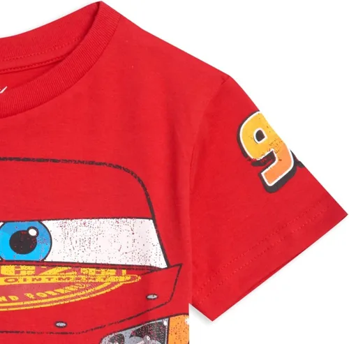 Miniatura 6 de Disney Pixar Cars Tow Mater Lightning McQueen - Paquete de 3 camisetas para niños grandes