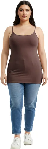 Miniatura 237 de Emmalise Camisola larga casual básica para mujer, con tirantes ajustables, top en capas