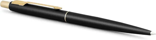Miniatura 3 de Bolígrafo clásico de punta de bola negro mate con adornos dorados de Parker