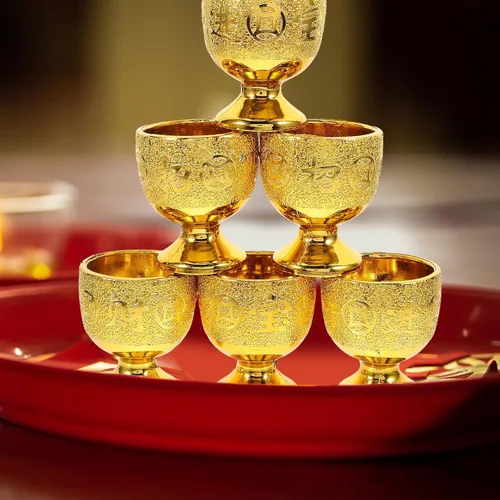 Miniatura 5 de iplusmile Paquete de 6 tazas pequeñas para adoración del templo, mini copas de cáliz de 1.96 x 1.77 pulgadas decorativas para agua y superficie