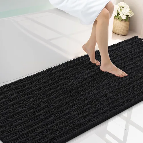 Miniatura 162 de Smiry Alfombras de Baño 24x16 pulgadas, Alfombras de Baño de Chenilla Extra Suaves y Absorbentes, Respaldo de Goma Antideslizante, Lavable a Máquina