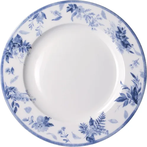 Miniatura 9 de Mikasa Kiley Bone China - Juego de vajilla ligera de 16 piezas resistente a las astillas, servicio para 4, azul y blanco