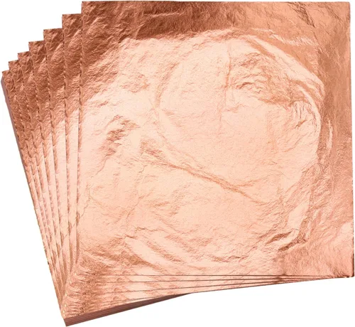 Miniatura 9 de YongBo Hojas de hojas doradas, 200 piezas de papel de aluminio dorado de 5.5 pulgadas para manualidades, pintura, dorado, slime, diseño de uñas