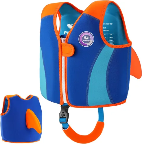 Miniatura 34 de Pottwal Chaleco de natación para niños - Chaqueta de natación - Hecho de neopreno y EPE - con correa ajustable en la entrepierna Verde