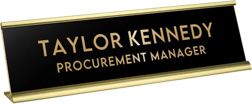Miniatura 12 de Placa de escritorio grabada personalizada, personalizada con tu nombre y título, decoración perfecta para oficina, negocio o hogar, múltiples Rosa