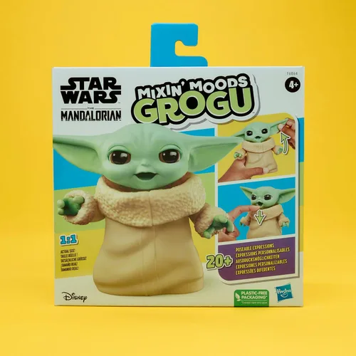 Miniatura 2 de STAR WARS Mixin' Moods Grogu, más de 20 expresiones posables, juguete Grogu de 5 pulgadas de alto, más de 4 años