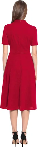 Miniatura 2 de Maggy London Corbata de manga corta para mujer con cuello de lazo y tela crepé