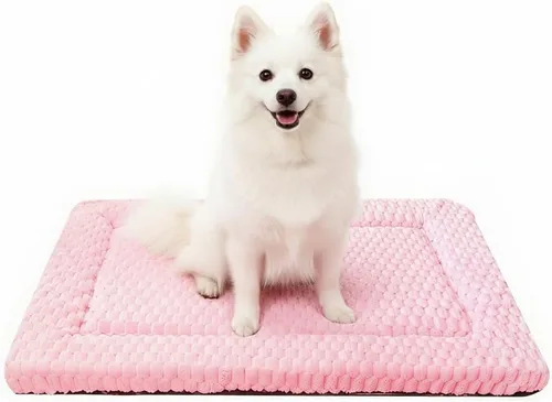 Miniatura 30 de Tapete de Cama para Perro - Tapetes de Cama Reversibles para Jaula de Perro, Suave y Transpirable, Almohadilla para Perrera, Cama de Jaula Duradera