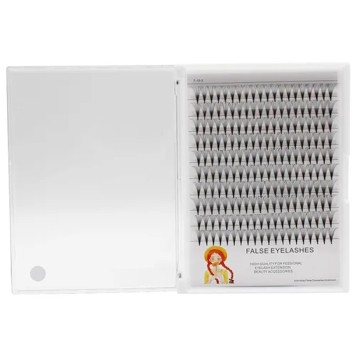Miniatura 6 de Grosor de 0.003 in, rizo D, extensiones de pestañas postizas individuales de tallo largo, naturales, largas, suaves y ligeras, pestañas postizas