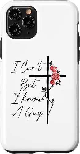 Miniatura 29 de I Can't But I Know A Guy Jesus Cross Flowers Case for iPhone 17