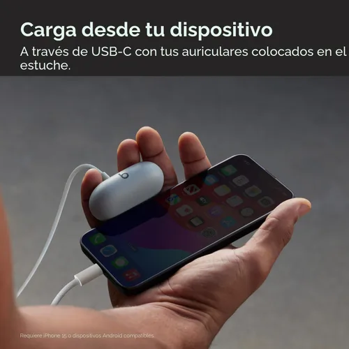 Miniatura 4 de Beats Solo Buds - Auriculares inalámbricos Bluetooth 18 horas de duración de la batería Compatibilidad con Apple y Android Micrófono Gris