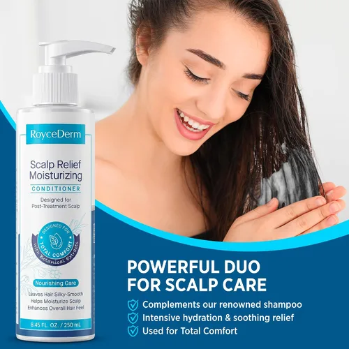 Miniatura 3 de Roycederm Acondicionador para Dermatitis Seborreica y Psoriasis: Tratamiento del Cuero Cabelludo para Foliculits, Psoriasis, Cuero Cabelludo Seco
