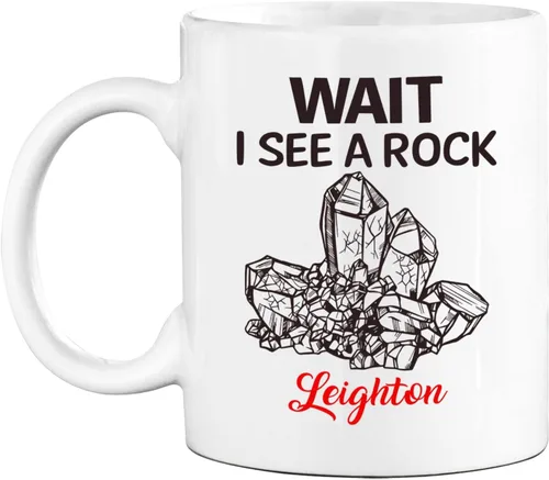 Miniatura 12 de Taza de café personalizada de regalo para geólogo, con texto en inglés «Not All Who Wander Are Lost Some Are Looking For Cool Rocks», taza de café