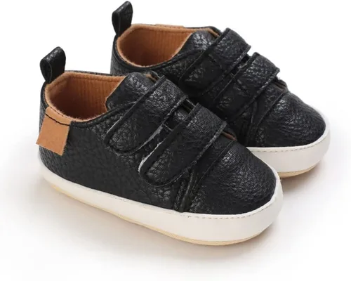 Miniatura 3 de Clowora Zapatos para bebés niños y niñas, suela de goma antideslizante, zapatos de cuna para recién nacidos, mocasines planos.