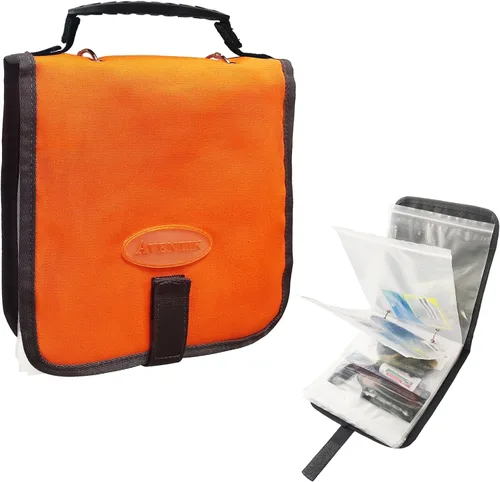 Miniatura 5 de Aventik Carpeta de aparejos de pesca, cubierta suave, cebo de pesca, bolsa de almacenamiento organizada, carpeta de cebo suave, resistente al agua