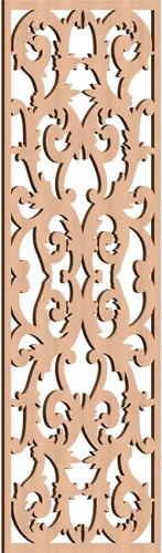 Miniatura 179 de Meadville Paneles decorativos de pared de madera con calado, 9 3/8 pulgadas de ancho x 24 3/8 pulgadas de alto x 1/4 de alto, aliso