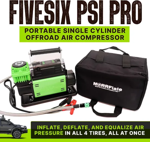 Miniatura 2 de MORRFlate Compresor de aire FiveSix PSI Pro con modo de apagado automático Compresor de aire portátil de un solo cilindro 5.6 CFM 12V Offroad