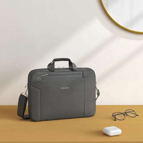 Miniatura 2 de Kroser - Bolso de hombro para portátil de 15,6 pulgadas, maletín bandolera para portátil, bolso de mano repelente al agua, para negocios, unisex