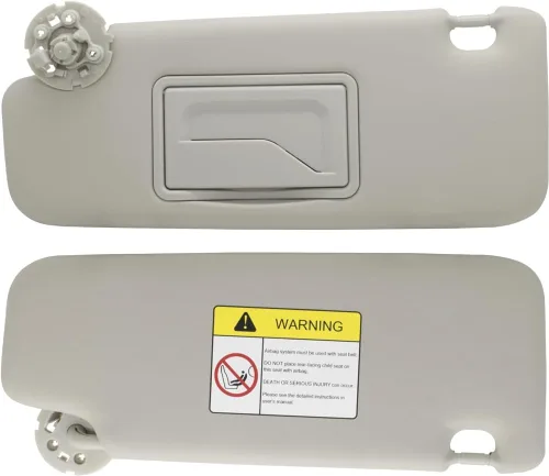 Miniatura 2 de Visera parasol gris para lado izquierdo del conductor con espejo con tornillos compatible con Chevrolet Cruze 2011-2016 Reemplazo 95034256 95034253