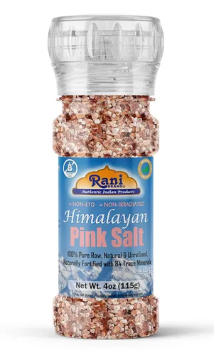 Miniatura 15 de Rani Himalayan Pink Salt Granules 5 in 1 Flavors (Mint, Smokey Garlic, Italian, Pepper, Peri Peri) PET Jar ~ All Natural Vegan Gluten Friendly