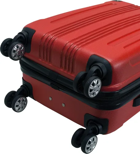Miniatura 7 de Rockland London Equipaje con carcasa rígida con ruedas, Rojo), F190-RED