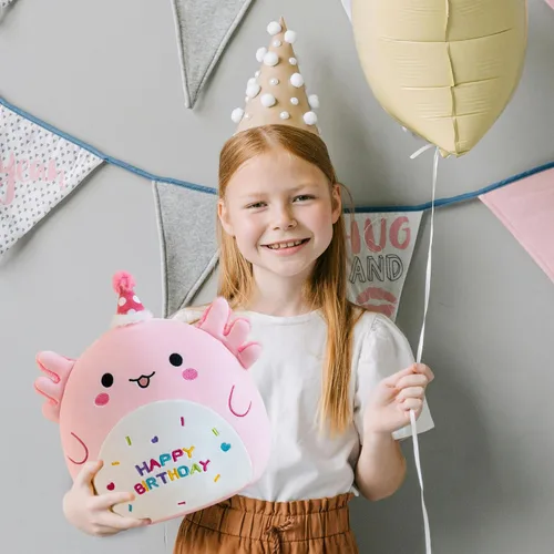 Miniatura 5 de Gudisi Axolotl de Felpa Adorable Animales de Peluche de Axolotl Suaves Regalo de Cumpleaños Axolotl de Felpa Almohadas para Niños Niños Niñas Rosa