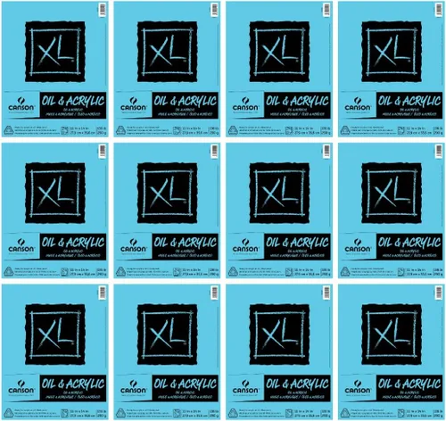 Miniatura 5 de Canson Serie XL Papel para Óleo y Acrílico, Bloc Plegable, 5.5x8.5 pulgadas, 24 Hojas (136lb/290g) - Papel de Artista para Adultos y Estudiantes