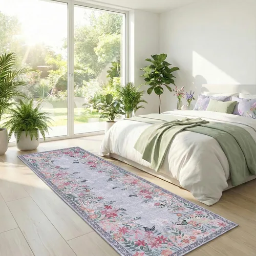 Miniatura 18 de Alfombra de pasillo de cocina de 2 x 6 pies para pasillo, alfombra de pasillo lavable con parte trasera antideslizante, alfombra suave de pelo bajo